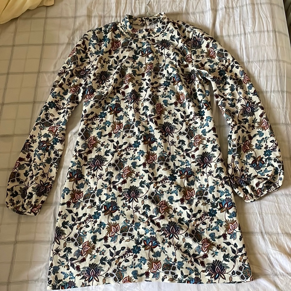 Zara Floral backless Mini Dress